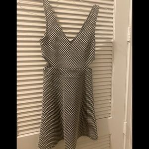 H&M Polka Dot Cut out Dress